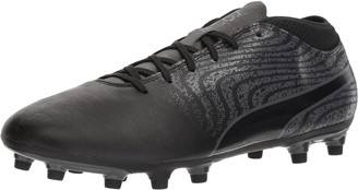 Puma Men's One 18.4 Fg Soccer Shoe Black Black-Asphalt 8 M US