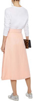Thumbnail for your product : Sandro Nord Twill Wrap Midi Skirt