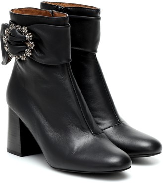 See by Chloe Embellished leather ankle boots