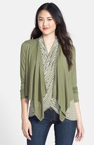 Thumbnail for your product : Chaus Drape Front Cardigan