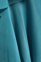Thumbnail for your product : Mikael Aghal Tiered Iridescent-effect Voile Midi Dress