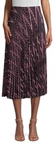 Thumbnail for your product : M Missoni Zigzag Lurex Knit Pleated Midi Skirt