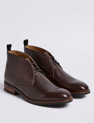Marks and Spencer Leather Lace-up Chukka Boots