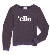 Thumbnail for your product : Wildfox Couture 'Ello - Baggy Beach Jumper' Sweatshirt (Little Girls & Big Girls)