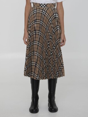Burberry Embroidered Polyester Blend Skirt - ShopStyle
