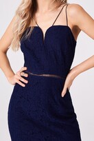 Thumbnail for your product : Girls On Film Midas Touch Navy Lace Sweetheart Midi Dress