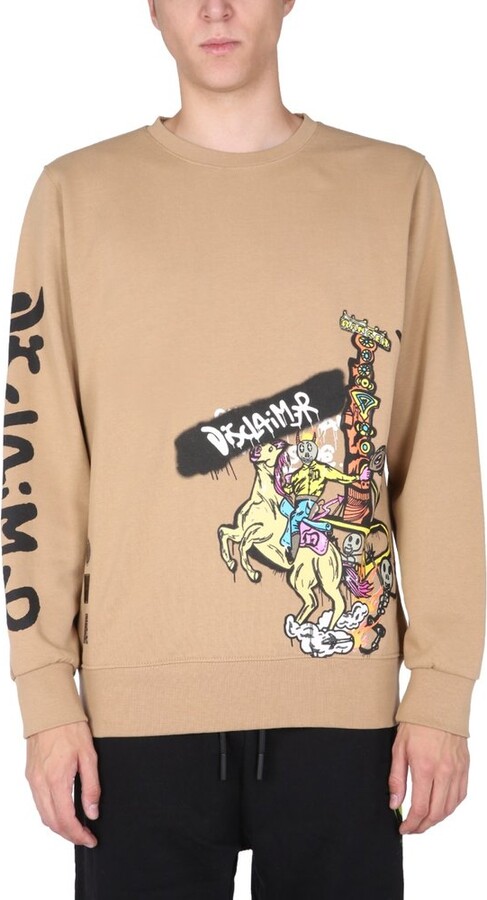 Disclaimer Printed Crewneck Sweatshirt