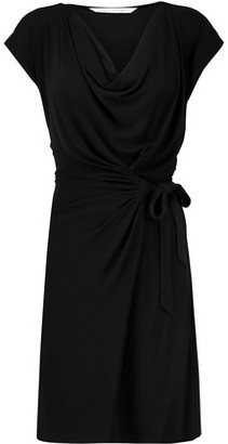 Diane von Furstenberg Draped Wrap-Effect Jersey Mini Dress