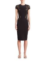 Thumbnail for your product : Stella McCartney Lace & Mesh-Insert Sheath