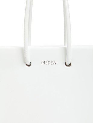 Medea Short Vinyl Top Handle Bag