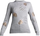 Thumbnail for your product : Libertine Leopardo Sequined Cashmere-Silk Sweater