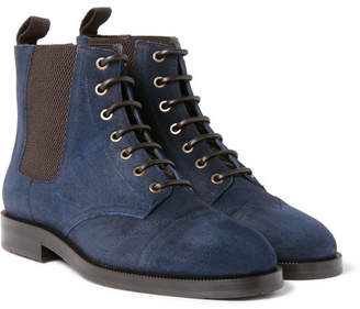 Jimmy Choo Jules Waxed-Suede Boots
