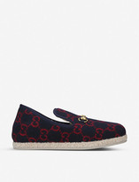 Thumbnail for your product : Gucci Fria GG-woven wool slippers
