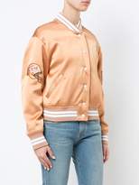 Thumbnail for your product : Off-White embroidered satin varsity bomber