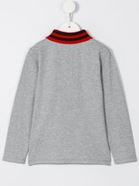 Thumbnail for your product : Gucci Children Web collar polo shirt