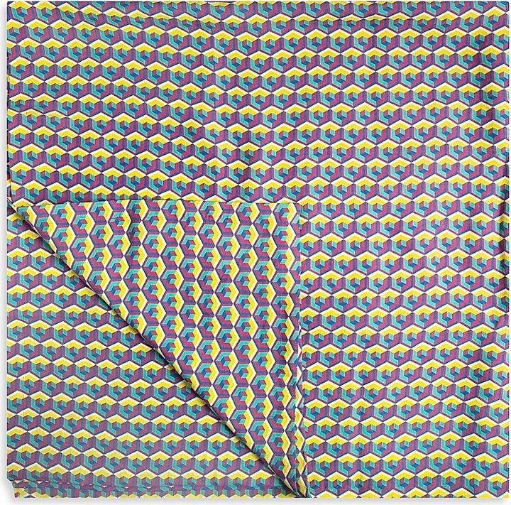 La DoubleJ Medium Tablecloth (71'' x 110'') - Cubo Giallo Fuxsia