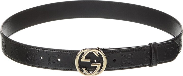 Gucci Interlocking G Leather Belt