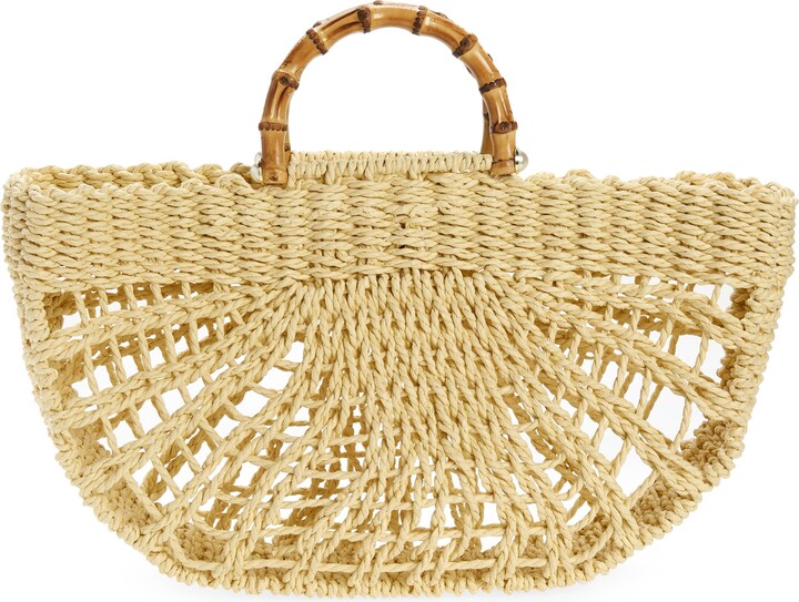 White Bamboo Handle Handbags | Shop the world's largest collection 