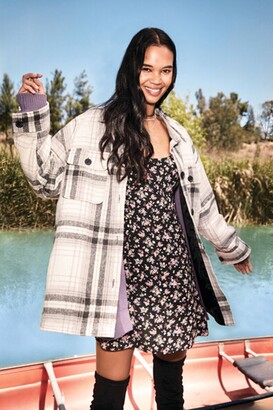 Forever 21 Plaid Button-Front Shacket