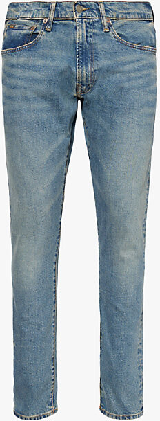 Polo Ralph Lauren Mens Dixon Stretch Sullivan Brand Patch Slim-Leg Slim-Fit Stretch Denim-Blend Jeans 33/32