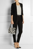 Thumbnail for your product : Jimmy Choo Amie zebra-print calf hair and leather tote
