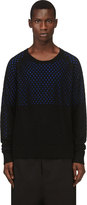 Thumbnail for your product : Y-3 Black & Blue Perforated Wool M 3 D Sweater