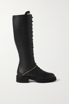 Giuseppe Zanotti Nevada Embellished Leather Knee Boots