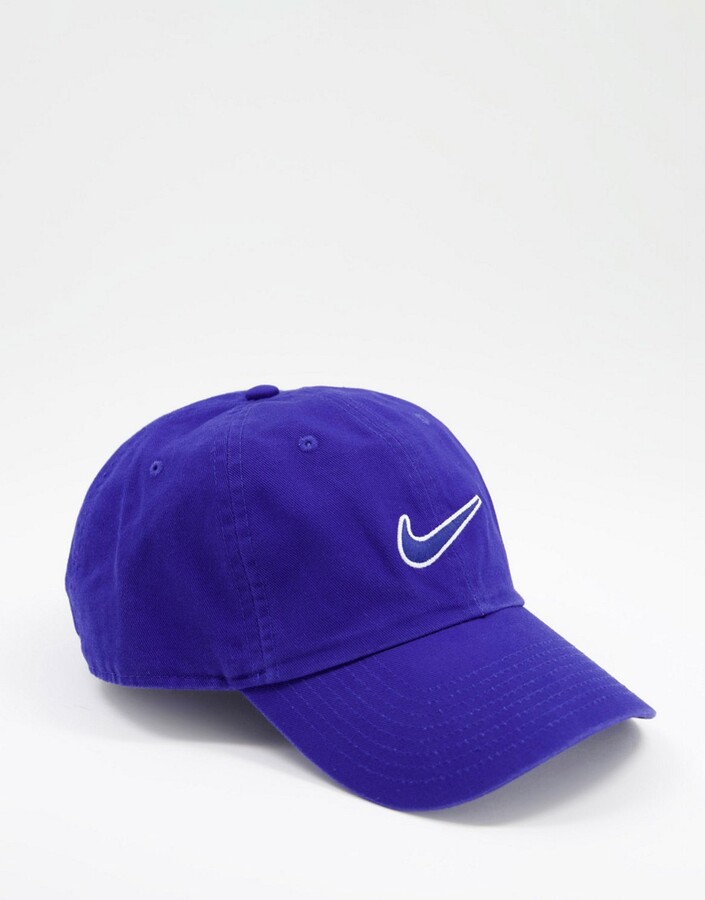 Nike H86 Swoosh washed cap in blue - ShopStyle Hats