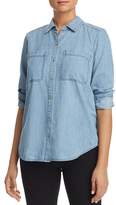 Thumbnail for your product : Eileen Fisher Chambray Button-Down Top