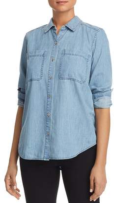 Eileen Fisher Chambray Button-Down Top