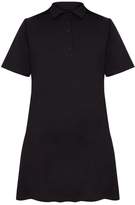 Thumbnail for your product : PrettyLittleThing Black Polo Shirt Dress