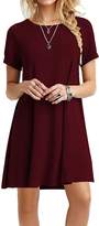 Thumbnail for your product : YANDW Knee Length Dresses Women A-line Casual Dress Ladies