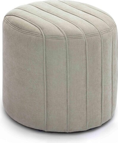 TOV Furniture PouchChenilleOttomanMintGreen