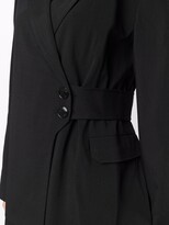 Thumbnail for your product : Ganni Relaxed Off-Centre Button-Front Suit Blazer