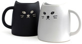 Thumbnail for your product : Miya Cat Mug Black & White Set Of 2
