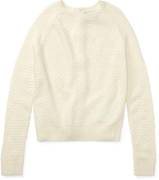 Ralph Lauren Seed-Stitched Bow-Back Sweater