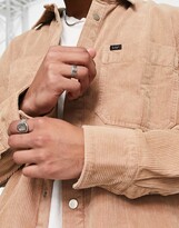Thumbnail for your product : Lee corduroy overshirt in washed beige