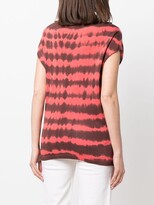 Thumbnail for your product : Malo Tie-Dye Print Cap-Sleeve Knitted Top