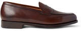 Thumbnail for your product : Edward Green Duke Leather Penny Loafers - Dark brown