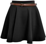 Thumbnail for your product : Cima Mode Women's Skater Skirt Flared Mini Frankie Belted Short Dress