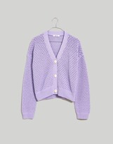 Thumbnail for your product : Madewell Open-Stitch Crop Cardigan Sweater
