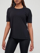 Thumbnail for your product : Nike Yoga Layer Short Sleeve T-shirt - Black