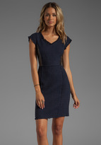 Thumbnail for your product : Rebecca Taylor Tweed and Leather Shift Dress