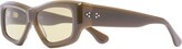 Thumbnail for your product : Port Tanger Green Kaswara Rectangle Sunglasses