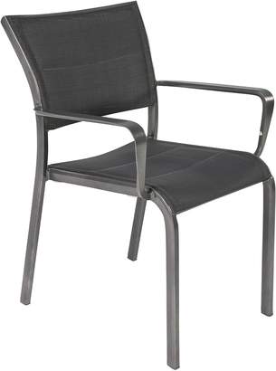 Living By Design Collections Palmero Outdoor Dining Chair, Charcoal/Grey
