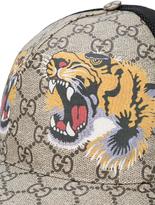 Thumbnail for your product : Gucci tigers print GG supreme baseball cap