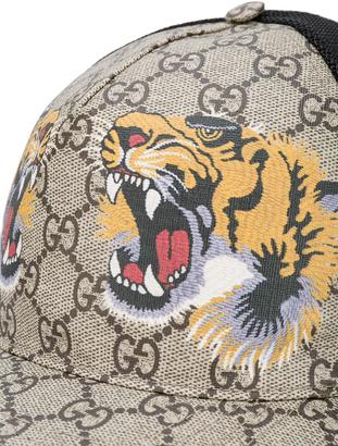 Gucci tigers print GG supreme baseball cap