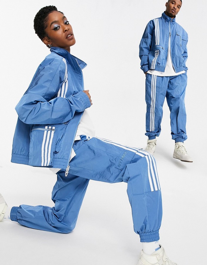 Ivy Park adidas x track pants in light blue - ShopStyle