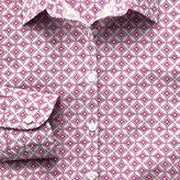Thumbnail for your product : Charles Tyrwhitt Purple small geometric print shirt