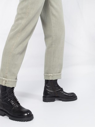 Brunello Cucinelli High-Rise Straight Leg Jeans